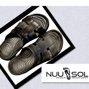 NUUSOL Eclipse Women's Sz 8M "Made in America" Foam Slides Open Toe Waterproof
